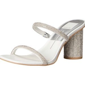Dolce Vita Silver Heeled Sandals